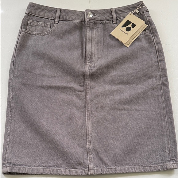 Frank & Oak Dresses & Skirts - Frank & Oak A-Line Denim Skirt in Faded Mauve - Women's